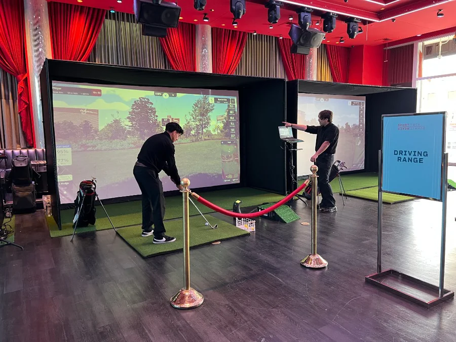 Full-service golf simulator rental in Boston — delivery, professional setup, and breakdown
