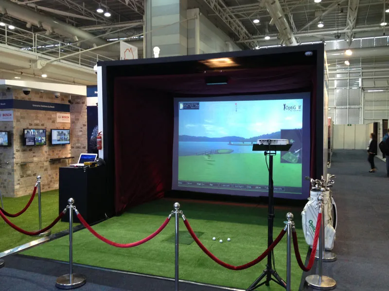 Hire golf activity for expo booth