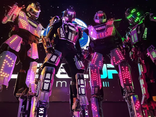 LED party robot dancers rental for events
