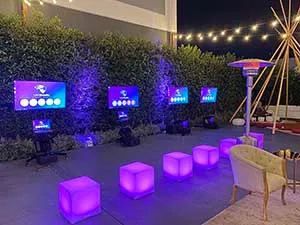 Virtual reality rental for events
