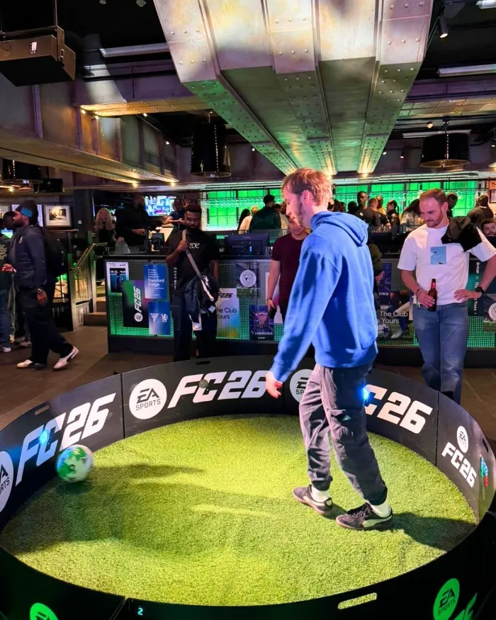 Soccer Reaction Ring rental – 360-degree LED soccer reaction game arena for events