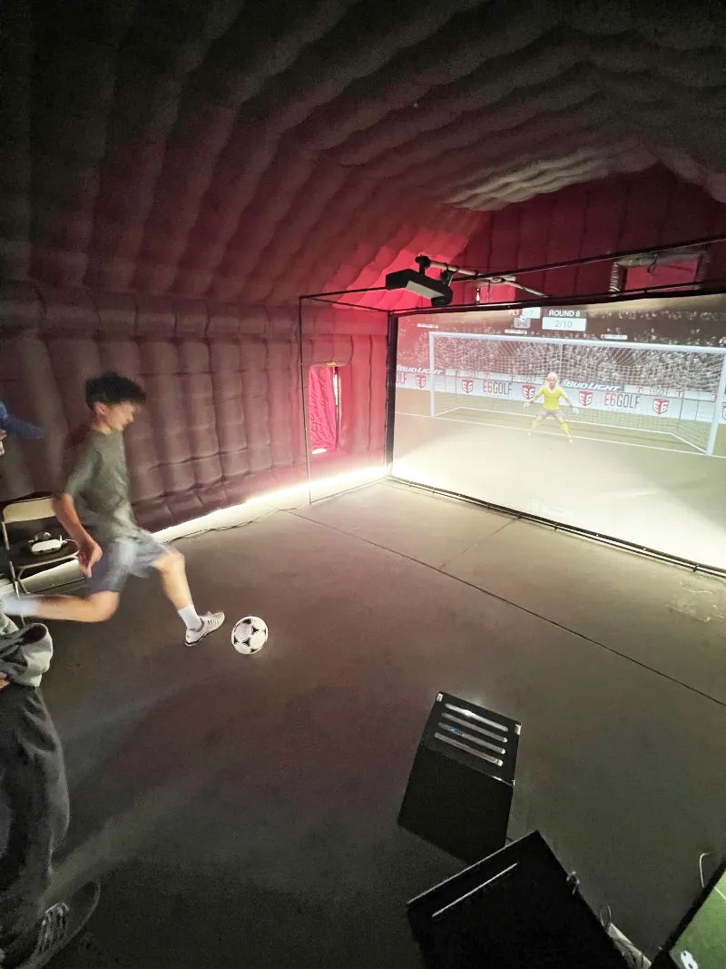 Event soccer simulator rental for immersive guest engagement