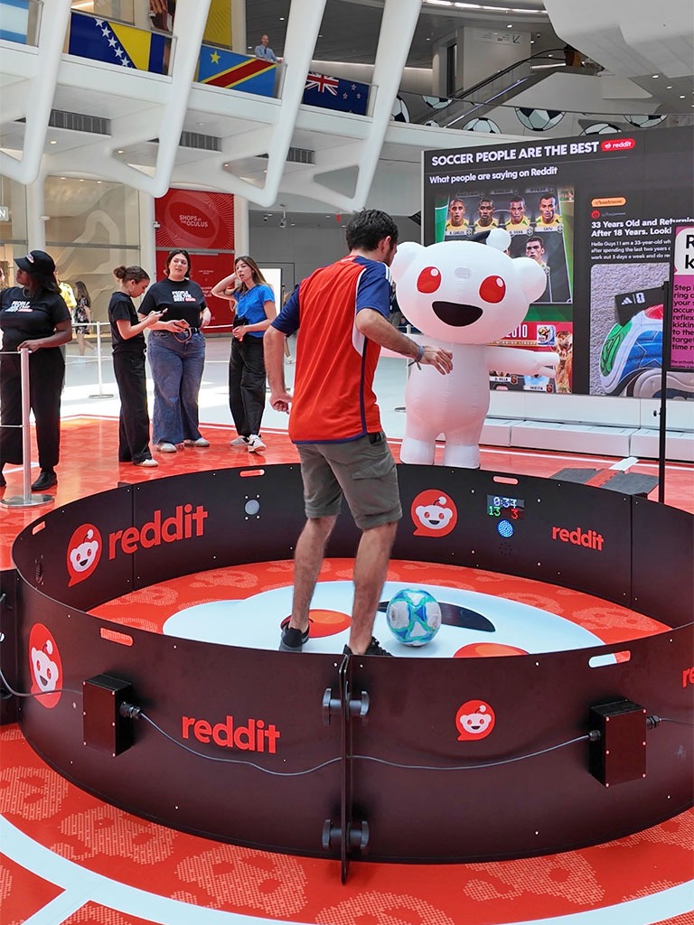 Soccer Reaction Ring for trade shows and brand activations ⁠
