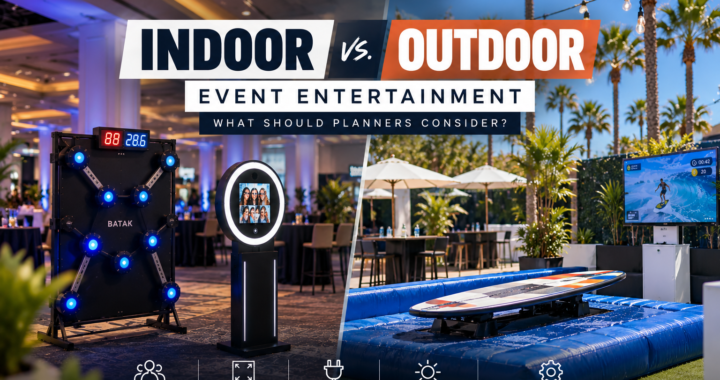 indoor vs. outdoor event entertainment