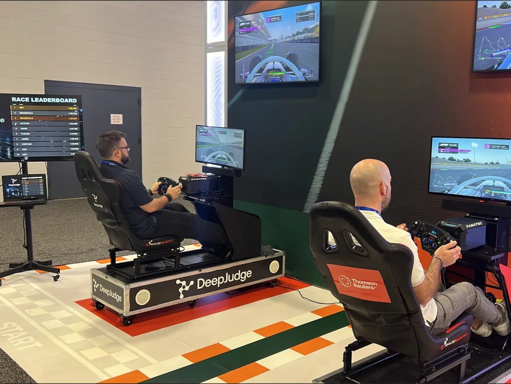 8 Las Vegas Grand Prix Corporate Event Ideas for Race Week 2026 2 Los Virtuality racing simulator rental at corporate events