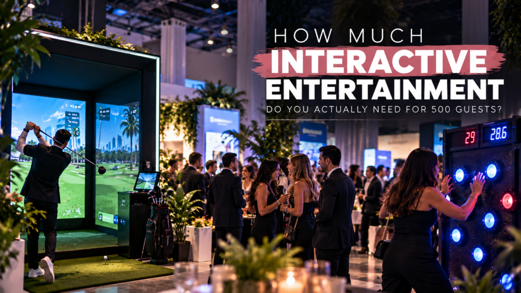 how much interactive entertainment does your event actually need