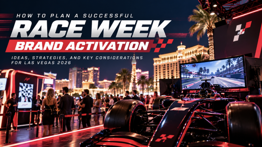 race week brand activation ideas