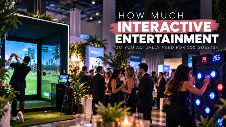 500 Guests, 3 Hours: How Much Interactive Entertainment Does Your Event Actually Need?